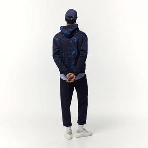 Sudadera extragrande con cremallera para hombre con capucha Efecto estampado de puntos Invierno Streetwear Estilo Sudadera con capucha al aire libre - Product Image 3
