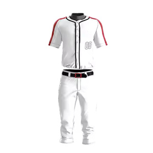 Uniformes de béisbol y sóftbol de poliéster 100% al por mayor conjuntos transpirables clásicos y únicos de nuevo diseño con servicios OEM personalizados - Product Image 1