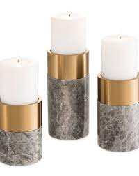 Set Of 2 <b>Candle</b> Light Dinner Decoration Accessories <b>Candle</b> Holder White <b>Marble</b> Modern <b>Candle</b> Holder Set For Home Decoration - Product Image 6