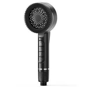 Venta al por mayor directa de fábrica: Accesorios para cabezal de ducha de alta presión, cabezal de ducha con filtro ABS de 4+1 modos y boquillas de masaje de silicona - Product Image 1