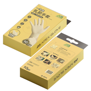 ถุงมือยางแบบใช้แล้วทิ้งชนิดผง OEM บรรจุภัณฑ์แบบกำหนดเอง ผิวเรียบ นุ่ม สบาย ผลิตโดยผู้ผลิต - Product Image 4