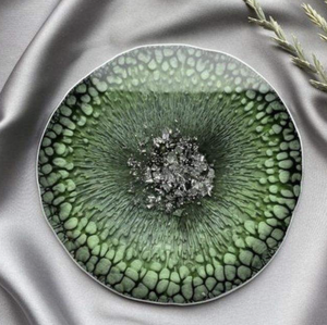 Handmade Eco-Friendly Modern Model Angel Resin <b>Coaster</b> Set Luxury Geode Agate with <b>Gold</b> Flakes Glitter or Dried Flowers - Product Image 6