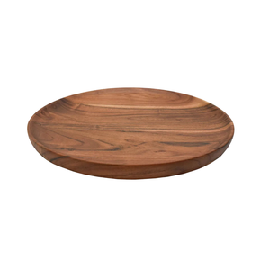 Plat et assiette ronds en bois naturel pour servir collation apéritif noix plateau en bois d'acacia sûr plateau de service alimentaire en acacia de haute qualité - Product Image 3