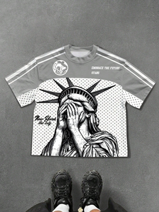 Camisetas Formales de Alta Calidad 100% Algodón para Hombre, Cuello en V, Tallas Grandes, Impresión Personalizada, Ajuste Regular, Venta al Por Mayor - Product Image 5