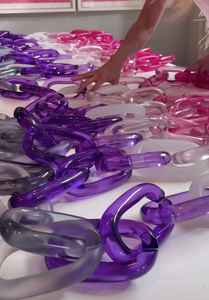 ห่วงโซ่เรซินประดับผนังอาร์ตเดคโคของตกแต่งห้องที่น่ารักที่สุดในอินเดีย - Product Image 4