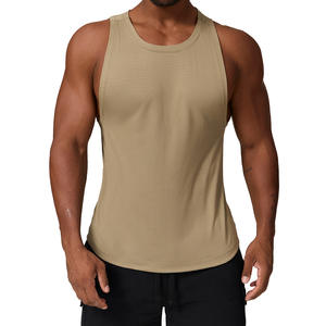 High Quality <b>Mens</b> Gym <b>Vest</b> Top <b>Mens</b> Gym tank Top Custom logo Muscle Fit Ribbed <b>Vests</b> Ribbed <b>Vest</b> <b>Men</b> - Product Image 4
