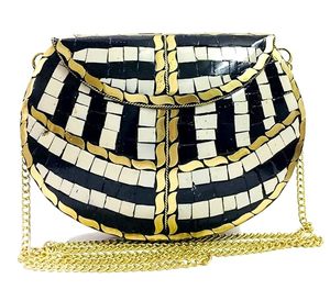 Las últimas bolsas de metal Mosaic Work para mujer Partywear Uso disponible al mejor precio del exportador indio - Product Image 6