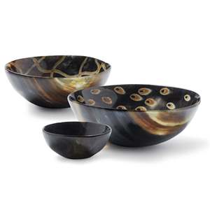 41 bols en corne de buffle vintage décoratifs de luxe, produits artisanaux naturels écologiques, produits durables pour les fêtes, fabriqués en Inde - Product Image 2