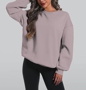 เสื้อสเวตเตอร์แขนยาวสำหรับผู้หญิง, เสื้อสเวตเตอร์แบบสวมหัวทรงหลวมใส่สบายสำหรับฤดูหนาว - Product Image 3