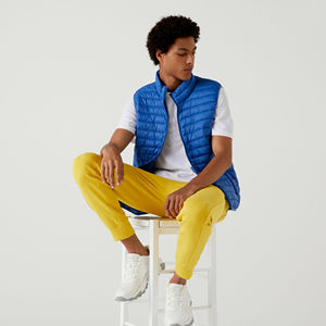 Winter Jacket Direct Factory Manufacture Winter <b>Black</b> Soft Lightweight Casual Sleeveless Man Bubble Coats Puffer Jackets <b>Vest</b> - Product Image 3