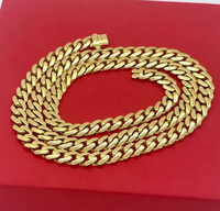 Chaîne cubaine en moissanite de qualité supérieure, unisexe, effet glacé, bijoux de mode hip-hop, collier