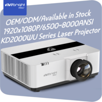 Projecteur laser 4K VIVIBRIGHT KD2000UCST avec luminosité de 8000 Lms, idéal pour la formation en salle, la projection sur scène et les salles de réunion
