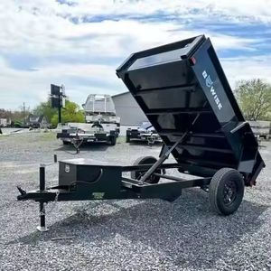 รถพ่วงดั๊มพ์มือสอง ขนาด 7x14 ฟุต พร้อมมอเตอร์เกียร์เพลาสำหรับงานฟาร์มและอุตสาหกรรมการเกษตร รถพ่วงสำหรับรถแทรกเตอร์ รถพ่วงดั๊มพ์ไฮดรอลิก - Product Image 2