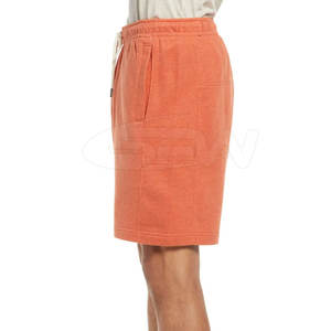 กางเกงขาสั้นลำลองผู้ชายสไตล์สตรีทแฟชั่น แห้งเร็ว ระบายอากาศได้ดี เหมาะสำหรับออกกำลังกาย เอวยางยืด ผ้าแคนวาสสีพื้น มีเชือกผูก - Product Image 4