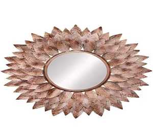 Copper Antique Finished Leaf Design Frame Metal <b>Wall</b> <b>Mirror</b> For Home Livingroom Hotel Hallway Decoration Use <b>Hanging</b> <b>Wall</b> <b>Mirror</b> - Product Image 5