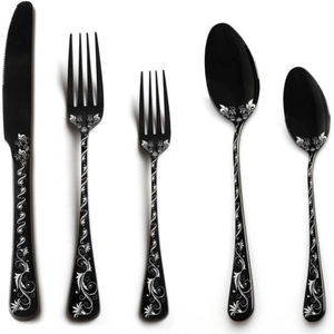New Arrival Elegant Design Indian Suppliers Flatware Modern Metal Wedding Decorative <b>Gold</b> Plated Handle <b>Cutlery</b> <b>Set</b> for Food - Product Image 6