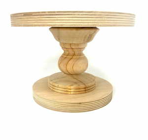 Soporte de pastel de madera de acacia 2 niveles Cupcake Snack Display Plate Cake Stand Proveedor al por mayor Artesanías Precio asequible - Product Image 6