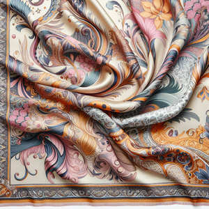 Hijab en mousseline de soie douce de qualité supérieure pour l'automne, avec logo personnalisé, carré, écologique, respirant, antibactérien, séchage rapide, pour une utilisation quotidienne en extérieur - Product Image 3