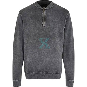 Ensemble survêtement homme 100 % coton, sweat-shirt et pantalon de jogging délavé à l'acide, vêtements de sport décontractés, sweat-shirt et pantalon de jogging streetwear, survêtement personnalisé avec logo - Product Image 2