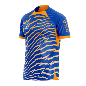 เสื้อฟุตบอลและชุดกีฬาฟุตบอล - สีและโลโก้แบบกำหนดเอง ผ้าโพลีเอสเตอร์ 100% ชุดยูนิฟอร์มกีฬา - Product Image 1