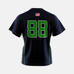 ชุดกีฬาโพลีเอสเตอร์พิมพ์ลายเสื้อฟุตบอลสำหรับผู้ใหญ่ระบายอากาศได้ดีดีไซน์ตามสั่ง100% - Product Image 4