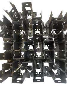 Pièces de pliage en tôle d'acier inoxydable de précision, support de montage, cadre de support d'équipement électrique, revêtement en poudre, OEM - Product Image 6