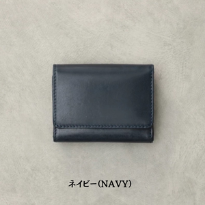 Genuine Leather Short Vintage Trifold Card <b>Holder</b> <b>Wallet</b> Japan - Product Image 1