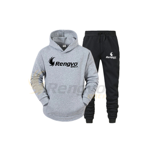 <b>Men's</b> Plus Size Breathable Lightweight Streetwear Outfits-Solid <b>Pullovers</b> <b>Jackets</b> Sweatpants Hooded Sweatshirts Fleece - Product Image 1