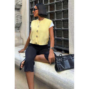 Gilet en tricot boutonné Helios Gold 5186, vêtement d'extérieur élégant - Product Image 4