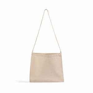 Bolso Tote Pequeño y Portátil de Lona de Algodón con Cierre de Cremallera y Decoración de Cadena, Color Sólido - Product Image 1