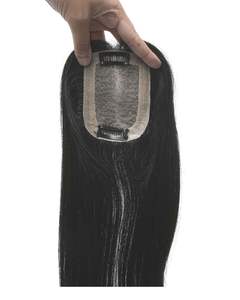 Topper de cheveux humains en soie indienne 2x3 |   Cheveux 100% humains Remy - Product Image 2