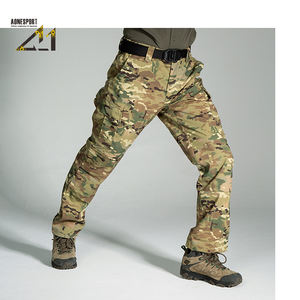 กางเกงคาร์โก้ทรงตรงเอวสูงสำหรับผู้ชาย ผ้าทนทานต่อการฉีกขาด แห้งเร็ว กันลม ระบายอากาศได้ดี เหมาะสำหรับกิจกรรมกลางแจ้ง - Product Image 3