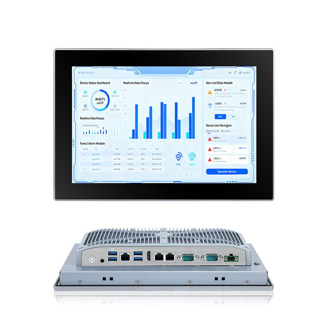 INNOAIOT Optical Bonding 12.1 Inch Intel N97 Fanless HMI PCAP Touch Industrial Panel PC