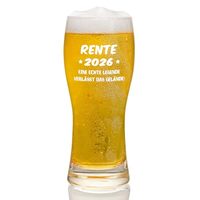 Verre à bière Xipan durable de 16 oz, style américain, avec logo personnalisé, cadeau de retraite 2026 – Adieu, pour les retraités, collègues, usage domestique