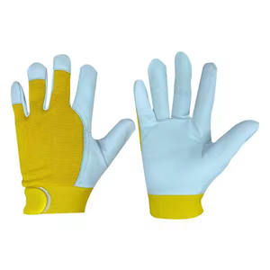 Guantes de trabajo de cuero Hombres Mujeres Heavy Duty Utility Work Guantes de jardinería Diseño a prueba de espinas Construcción de jardín - Product Image 4