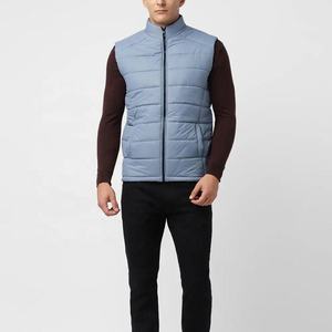 Haute qualité à la mode hiver vers le bas bouffant à capuche gilet demi sans manches veste pour hommes bouffantes vestes exportation du Pakistan - Product Image 3