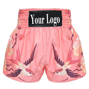 2025 nueva llegada Soft Wear Men Muay Thai Shorts Fight Shorts logotipo personalizado impresión Muay Thai Boxing Shorts - Product Image 5