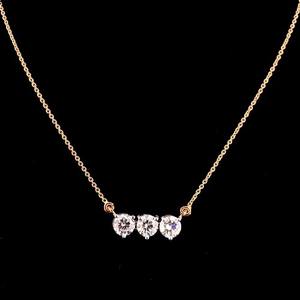 Classic Oval Solitaire Diamond Pendant 14Kt White Gold 0792g Party Accessory <b>Handcrafted</b> <b>Jewelry</b> Made in India - Product Image 1