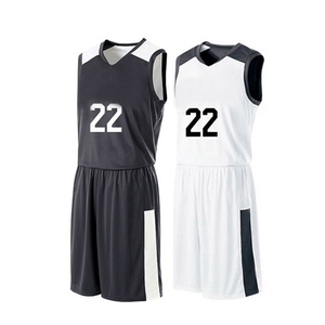 Ensemble d'uniformes de basketball unisexe, légers, 100 % polyester, respirants, à séchage rapide, avec logo imprimé, faible MOQ, nouvelle couleur - Product Image 4