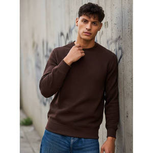 Heavyweight Embroidered <b>Quilted</b> <b>Sweatshirt</b> Solid Streetwear Hoodie Style Long Sleeve Casual Pullover Custom Private Label - Product Image 1