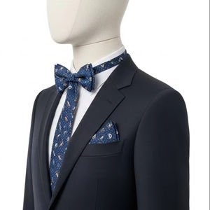 Corbatas de Moño Ecológicas de Poliéster Reciclado con Correa Ajustable y Estampado por Transferencia de Calor, Accesorio para Bodas y Fiestas - Product Image 3