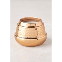 Grand plateau décoratif pour bougies de table et porte-bougie chauffe-plat, couleur or, design martelé, artisanal, accessoires d'éclairage