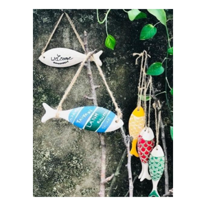 Artisanat en bois de poisson marin de haute qualité, sculpture en bois décorative sculptée à la main pour le style de maison côtière - Product Image 4