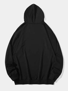 เสื้อฮู้ดผู้ชายระบายความร้อนขนาดใหญ่ประดับพลอยเทียมทรงหลวมสไตล์สตรีทสำหรับฤดูหนาวโลโก้แบบกำหนดเอง - Product Image 3