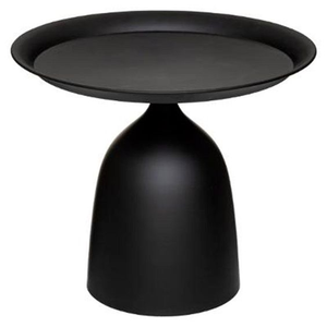 Table basse moderne scandinave noire en forme de tambour |   Table d'appoint haut de gamme pour la décoration intérieure, les projets hôteliers et les commandes en gros - Product Image 3