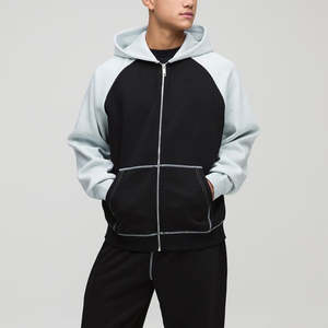 Ensemble de survêtement unisexe en coton 100% avec capuche et manches contrastées, dernier design, sport, jogging, sweat-shirt - Product Image 6