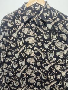 Camisa Casual de Algodón con Estampado a Mano Exclusiva y Elegante para Hombre |   Colección de Camisas de Manga Larga 100% Algodón con Estampado - Product Image 4