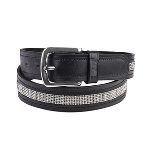 <b>Crystal</b> Leather Belt Horse Equestrian Belts - Product Image 5