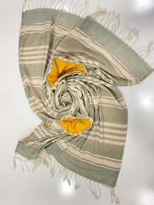 Cotton Fouta <b>Beach</b> <b>Towel</b> Reversible Design Woven <b>Stripes</b> Two-Sided One Side Cotton Woven <b>Stripes</b> Other Side Microfiber Terry - Product Image 2