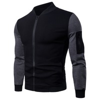 Oem veste pour hommes avec logo personnalisé vêtements pour le commerce extérieur pull pour hommes vêtements à capuche veste à col montant pour hommes